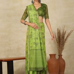 all about you Printed Daily Wear Saree with Matching Blouse-picture-37