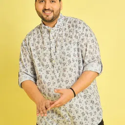 bigbanana Men Ethnic Motifs Printed Thread Work Kurta-picture-13