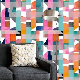 ArtzFolio Printed UV-Resistant Anti-Bacterial Abstract Geometric Shapes Peel & Stick Wallpaper-image-27