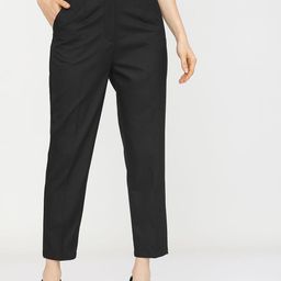 Tokyo Talkies Women Tapered Fit Pleated Trousers-image-62