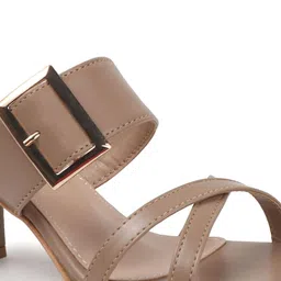 Lavie PU Block Sandals with Buckles image 5