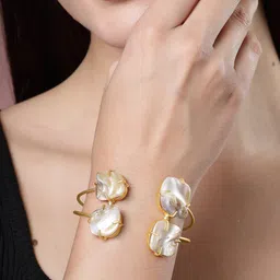 Anouk Women Gold-Plated Cuff Bracelet-31