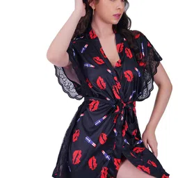 GuSo Shopee Women Black Net Baby Dolls-image-85
