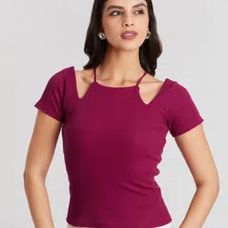 The Cloth Crow Women Solid Cotton Top-picture-14