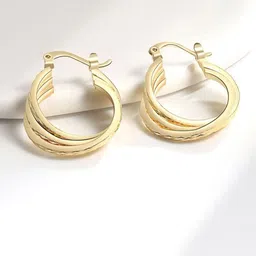 MYKI Contemporary Stainless Steel Hoop Earrings-picture-20