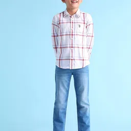 U.S. Polo Assn. Kids Boys Tartan Checked Casual Shirt-picture-30