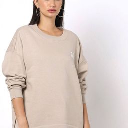 GAP Women Brand Logo Print Crew Neck Oversized Sweatshirt-picture-15