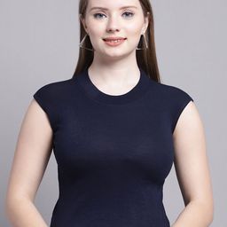 GRACIT Cotton High-Low Crop Top-image-65