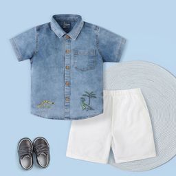 Nauti Nati Boys Shirt with Shorts-image-99