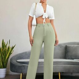 Next One Women Smart Straight Fit High-Rise Easy Wash Trousers-picture-39