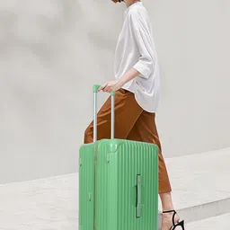 MINI WESST Textured Hard-Sided The Trunk Carry On Cabin Trolley Bag-image-40