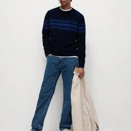 Marks & Spencer Men Round Neck Long Sleeves Pullover Sweatshirt-image-6
