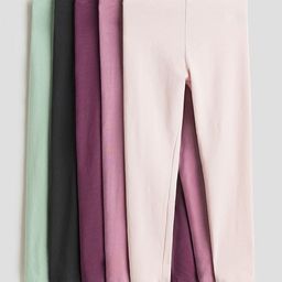 H&M 5-Pack Jersey Leggings-image-86