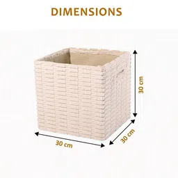 Aura Set Of 2 White Storage Box For Clothes With Handle image 5