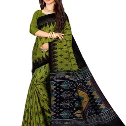TITHI SAREES Floral Pure Cotton Sambalpuri Saree-picture-7