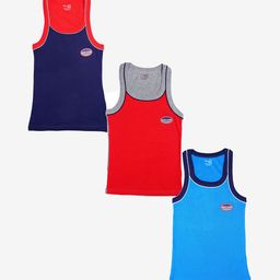 Bodycare Boys Pack Of 3 Assorted Cotton Basic Vests KGA2001-PK004_P3-image-25