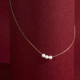 Accessorize London Pearls Studded Minimal Necklace-45