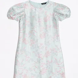 Allen Solly Junior Print Puff Sleeve A-Line Dress-image-19