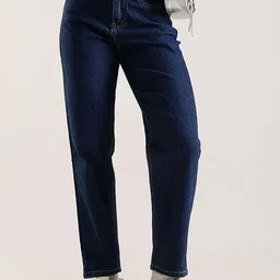 zayla Women Mom Fit High-Rise Clean Look No Fade Stretchable Jeans-picture-26