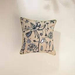 FREEDOM TREE Taupe & Black Abstract Square Cushion Covers-18