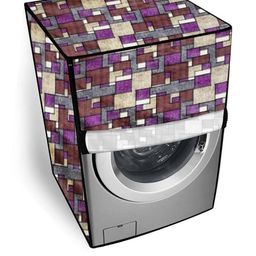 The Furnishing Tree Magenta Printed Washing Machine Cover-image-97