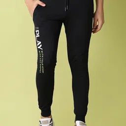 V-Mart Men Printed Cotton Mid Rise Joggers-image-82