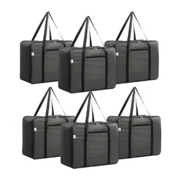 Aura Grey And Black 6 Pieces Printed Multi-Utility Organisers-15