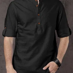 Fifth U Men Black Kurta-picture-37