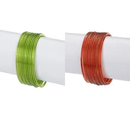 1ST TIME Set Of 24 Green Alloy Bangles-picture-41