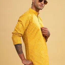 Anouk Men Ethnic Motifs Printed Thread Work Kurta-picture-7