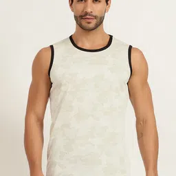TQH Printed Round Neck Gym Vest TQH-Vest_Printed_821_OFF-White_S-image-101