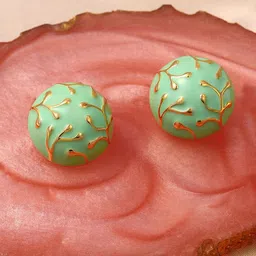 DressBerry Gold-Plated Circular Studs-45