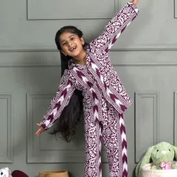 MABISH by Sonal Jain Unisex Kids Printed Night suit-picture-30