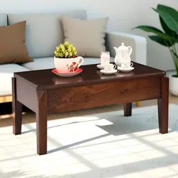 Royaloak Brown Rectangular Wooden Coffee Table-20