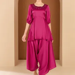 Antheaa Embellished Round Neck Top With Trouser-picture-42