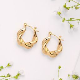 EVERSTYLISH Circular Shaped Hoop Earrings-27