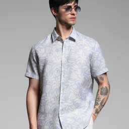 Jack & Jones Men Spread Collar Floral Printed Casual Shirt-picture-19