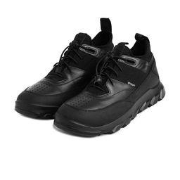 ERGON Men Colourblocked Leather Trekking Shoes-38
