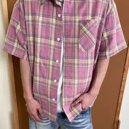 StyleCast x Revolte Checked Cutaway Collar Drop Shoulder Sleeves Oversized Shirt-picture-9