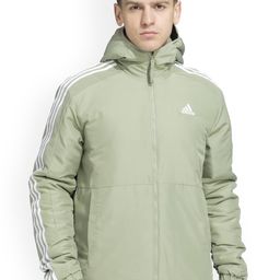 ADIDAS Originals Men Hooded Striped Padded Jacket-image-36