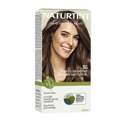 Naturtint Pure Grey Coverage Permanent Hair Color- 170 ml- 5G Light Golden Chestnut-55