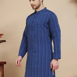 Anouk Rustic Men Self Design Straight Kurta image 2
