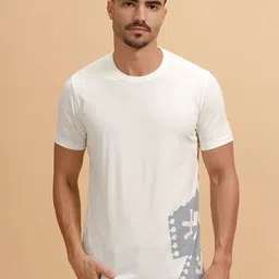 WROGN Placement Printed Round Neck T-shirt-image-18