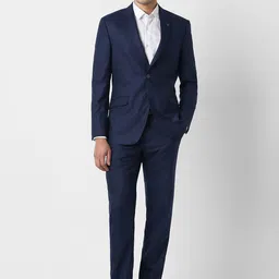 Van Heusen Slim-Fit Single-Breasted Two-Piece Suits-image-4