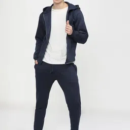 Mast & Harbour Men Hooded Front-Open Anti Odour Sweatshirt-image-14