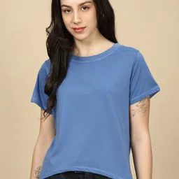 PYNK Round Neck Pure Cotton T-Shirt-picture-18