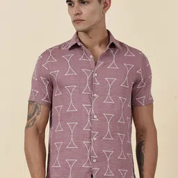 Thomas Scott Men Classic Slim Fit Opaque Printed Casual Shirt-image-16