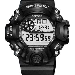 TARIDO Unisex Regular Straps Analogue and Digital Watch TD_SM_BLACK_SILVER_STRAP_108-image-73