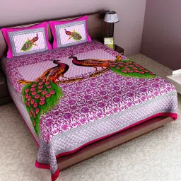 140 TC Cotton Double Printed Flat Bedsheet-image-32