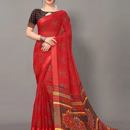 DIVASTRI Ethnic Motifs Zari Saree-image-27
